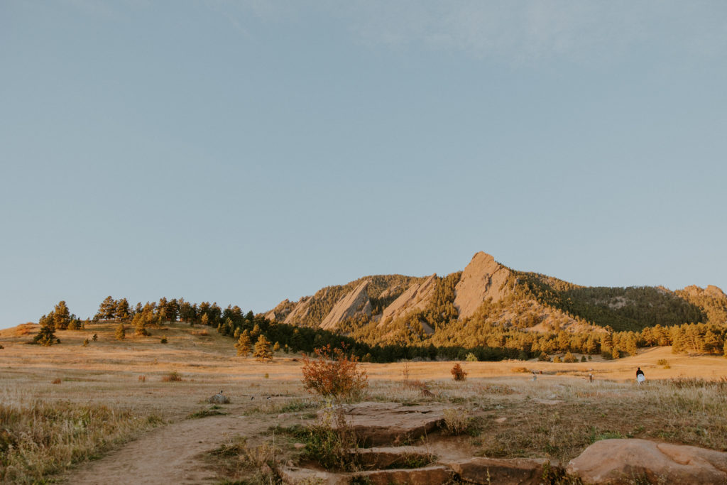 Landscape photo of Chautauqua Park in Boulder Colorado. 
