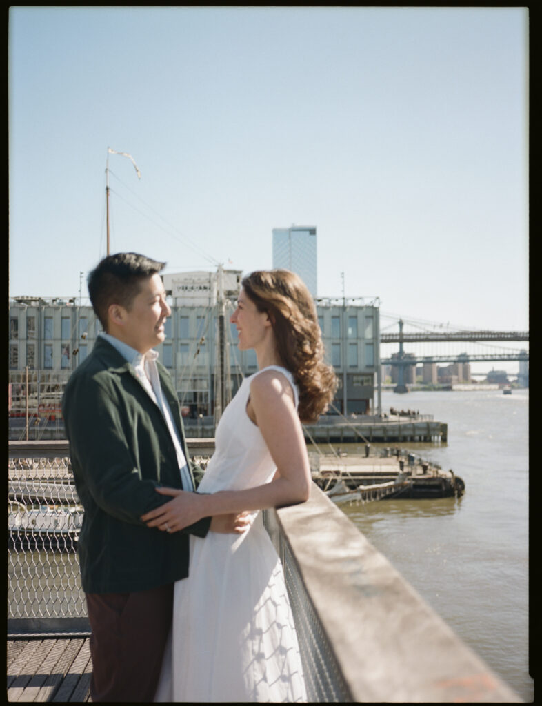 "A Day in the Life" Seaport Engagement Photoshoot - what to do in Seaport, New York for a romantic getaway