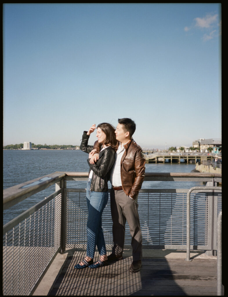 "A Day in the Life" Seaport Engagement Photoshoot - what to do in Seaport, New York for a romantic getaway