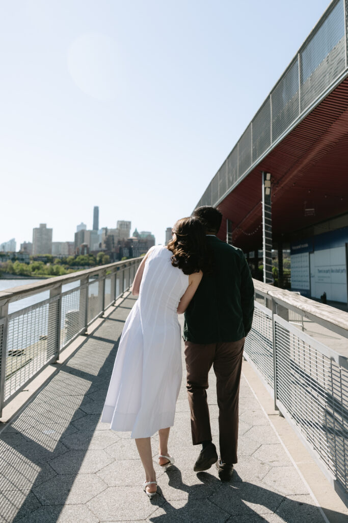 "A Day in the Life" Seaport Engagement Photoshoot - what to do in Seaport, New York for a romantic getaway