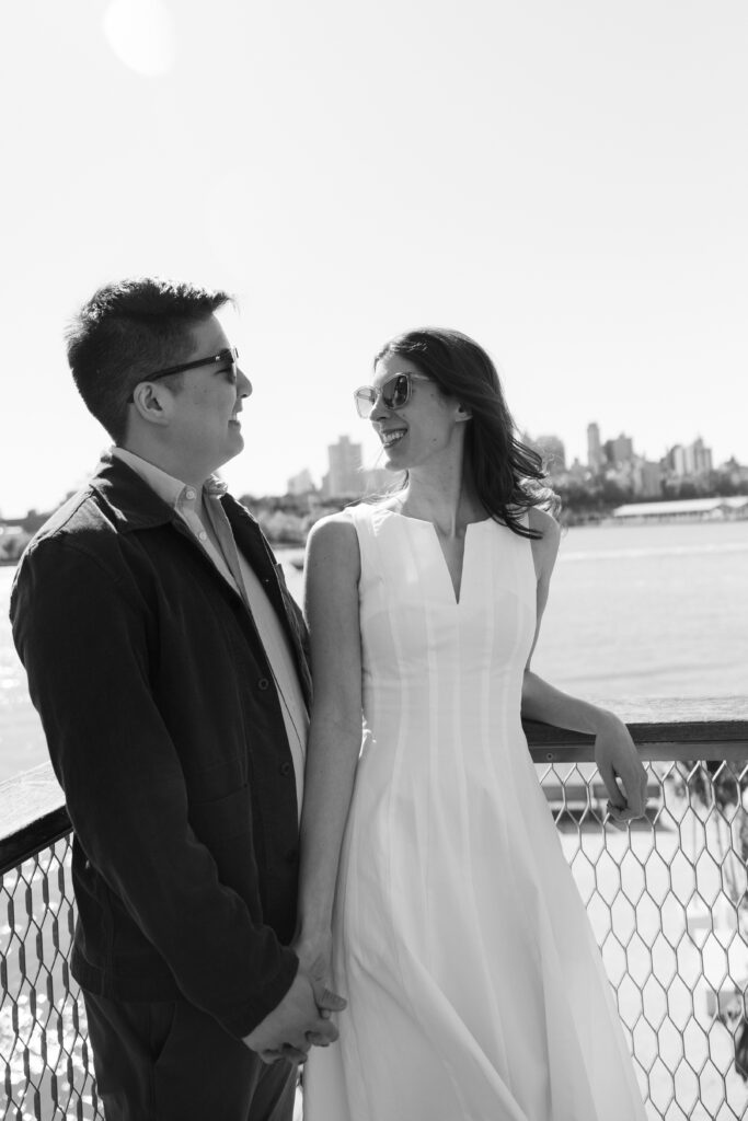 "A Day in the Life" Seaport Engagement Photoshoot - what to do in Seaport, New York for a romantic getaway