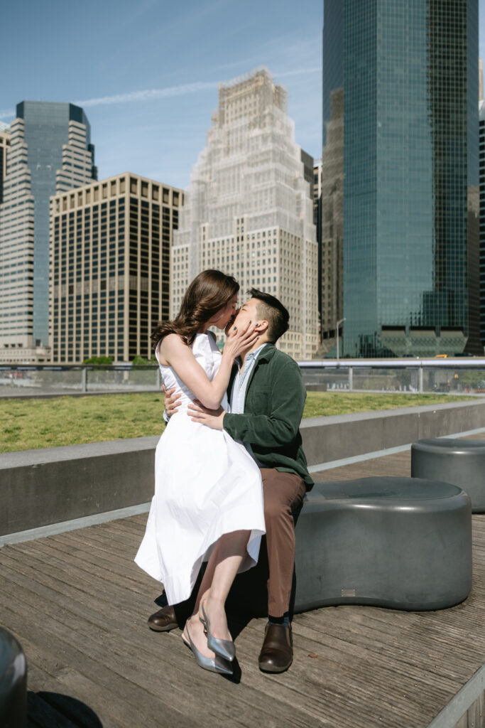 "A Day in the Life" Seaport Engagement Photoshoot - what to do in Seaport, New York for a romantic getaway