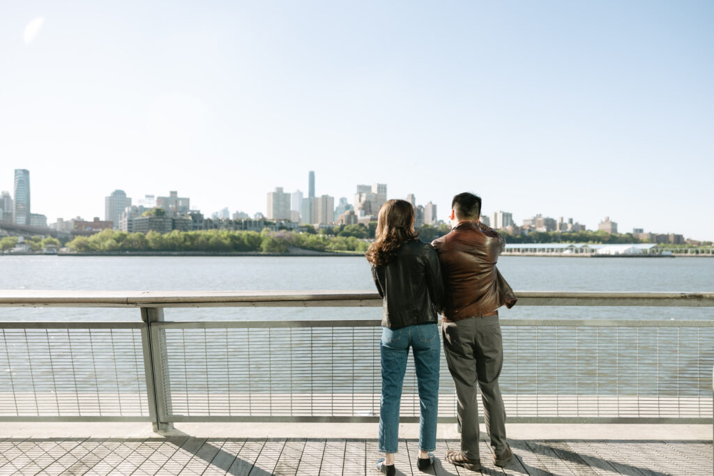 "A Day in the Life" Seaport Engagement Photoshoot - what to do in Seaport, New York for a romantic getaway