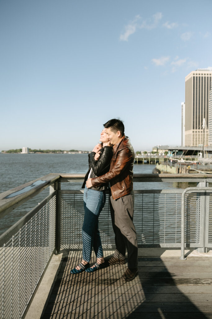 "A Day in the Life" Seaport Engagement Photoshoot - what to do in Seaport, New York for a romantic getaway