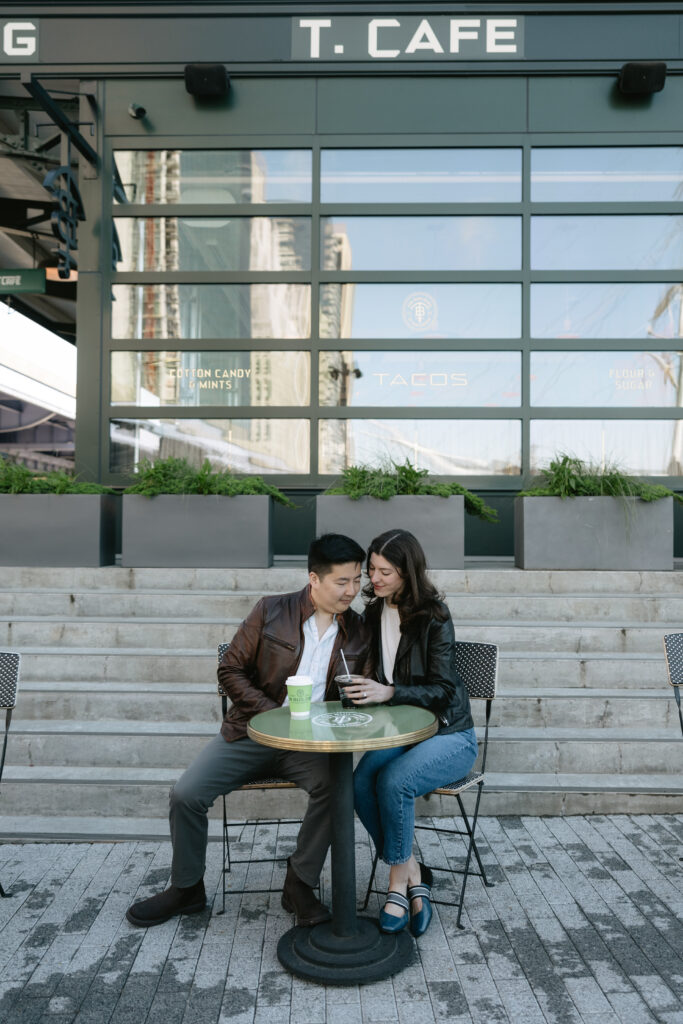 "A Day in the Life" Seaport Engagement Photoshoot - what to do in Seaport, New York for a romantic getaway