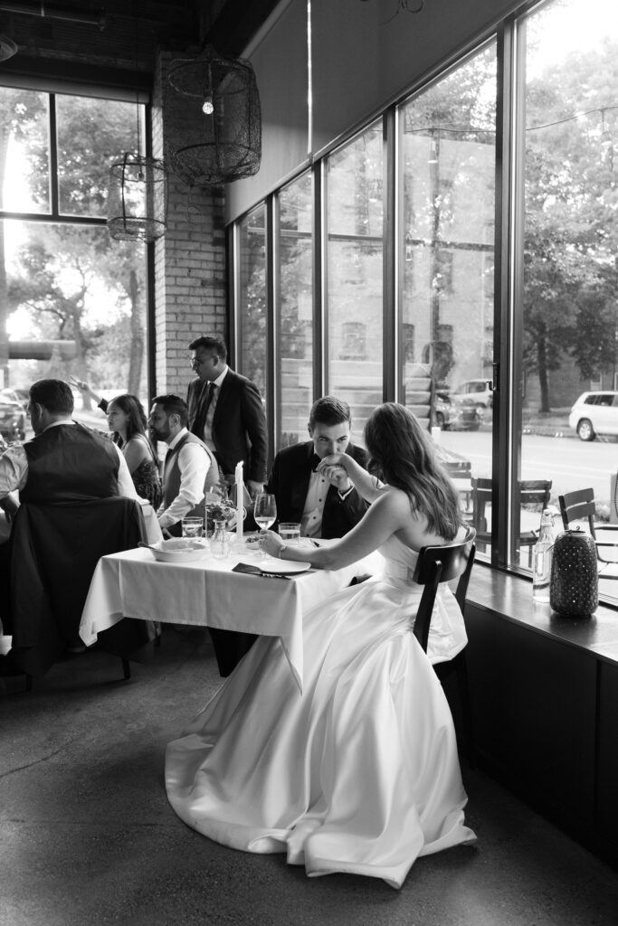 Summer Restaurant Wedding in Minneapolis by Molly Waring Photography: Destination Wedding Photographer