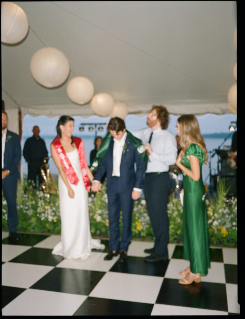 checkered dance floor