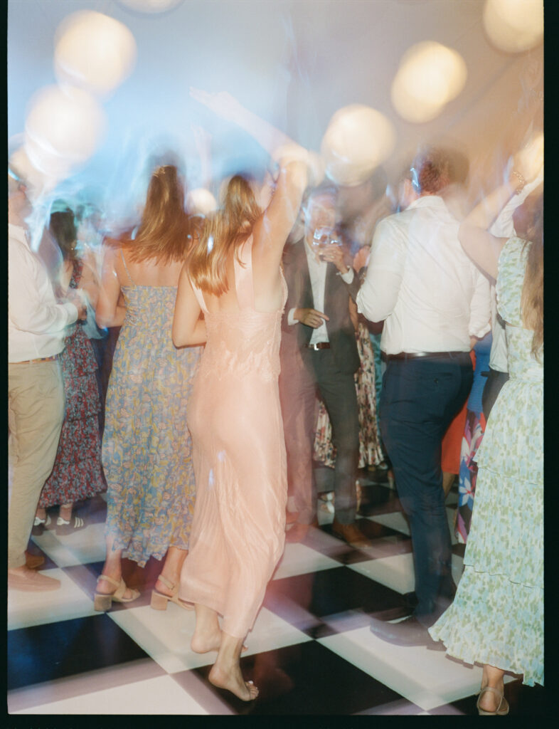 checkered dance floor